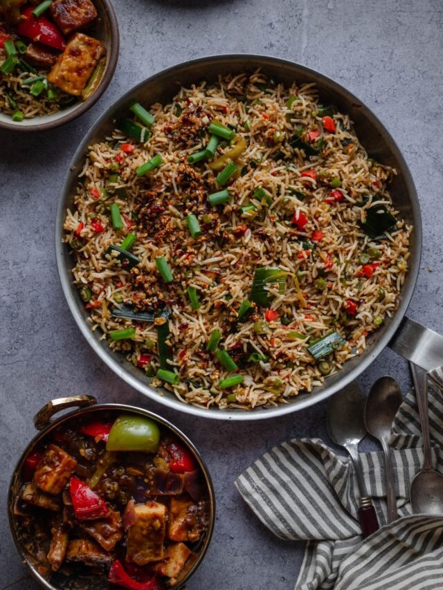 Burnt Garlic Mushroom Fried Rice 6