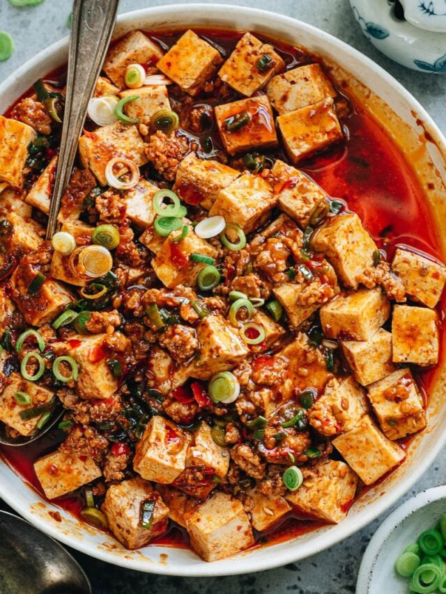 Mapo Tofu with Spring Onion and Black Beans 5